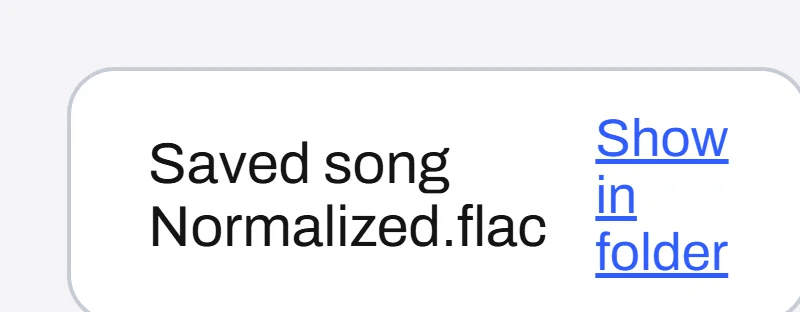 SpinShare Normalize — real app capture
