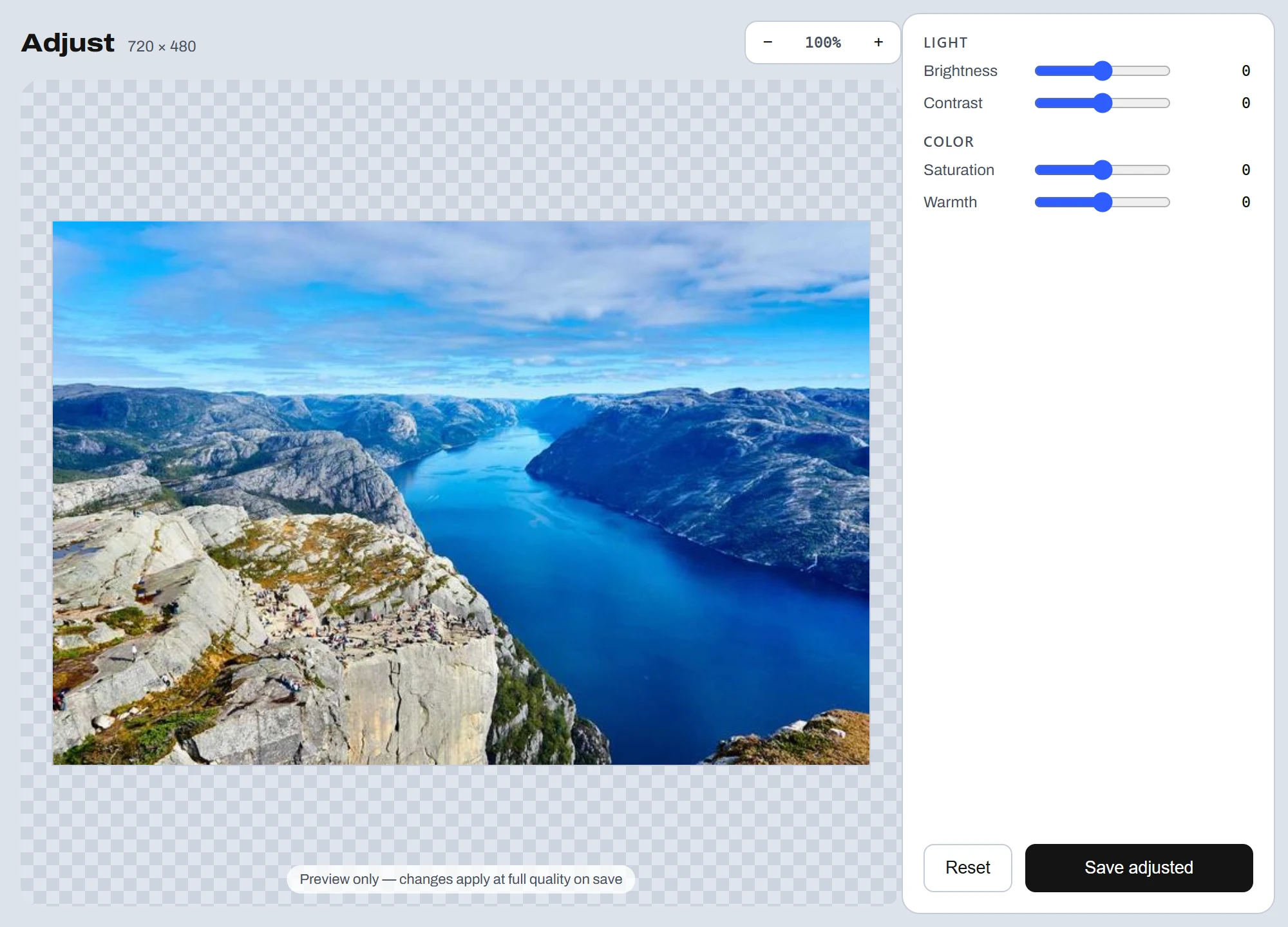 SpinShare Adjust — real app capture